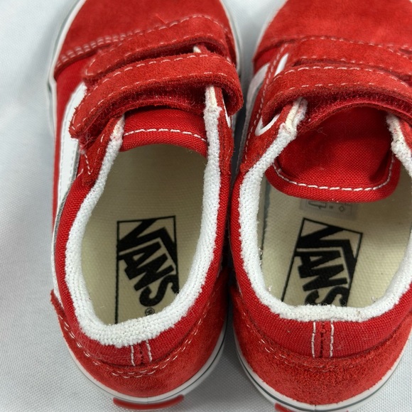 Sold-Vans TD Old School Checkerboard Red Size 7.5 - Picture 4 of 6